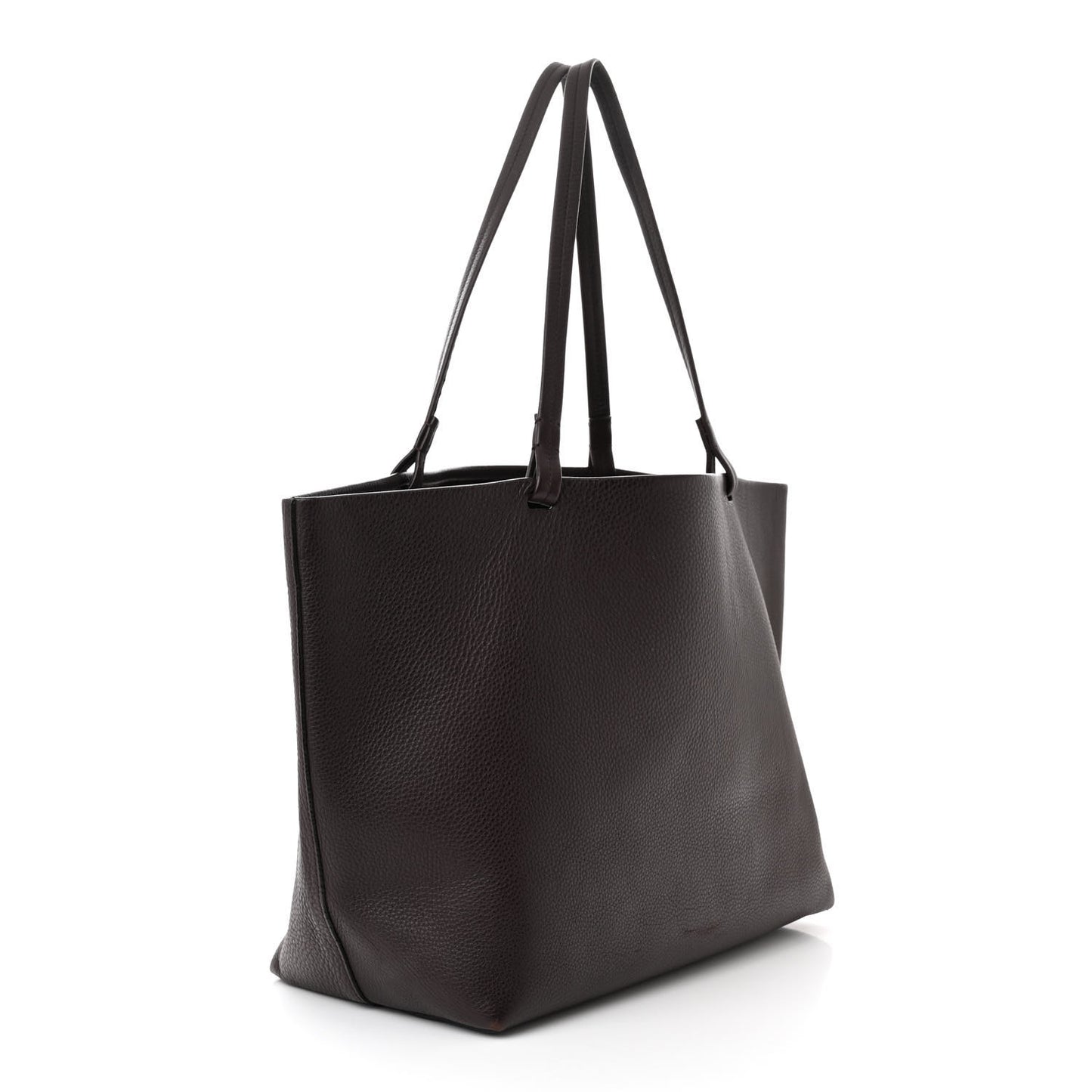 Grained Calfskin Park Tote Three Eggplant