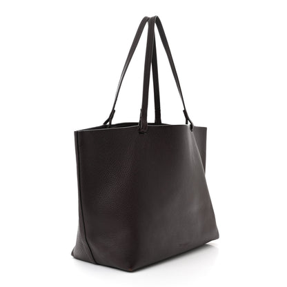 The Row Grained Calfskin Park Tote Three Eggplant 4 of 10
