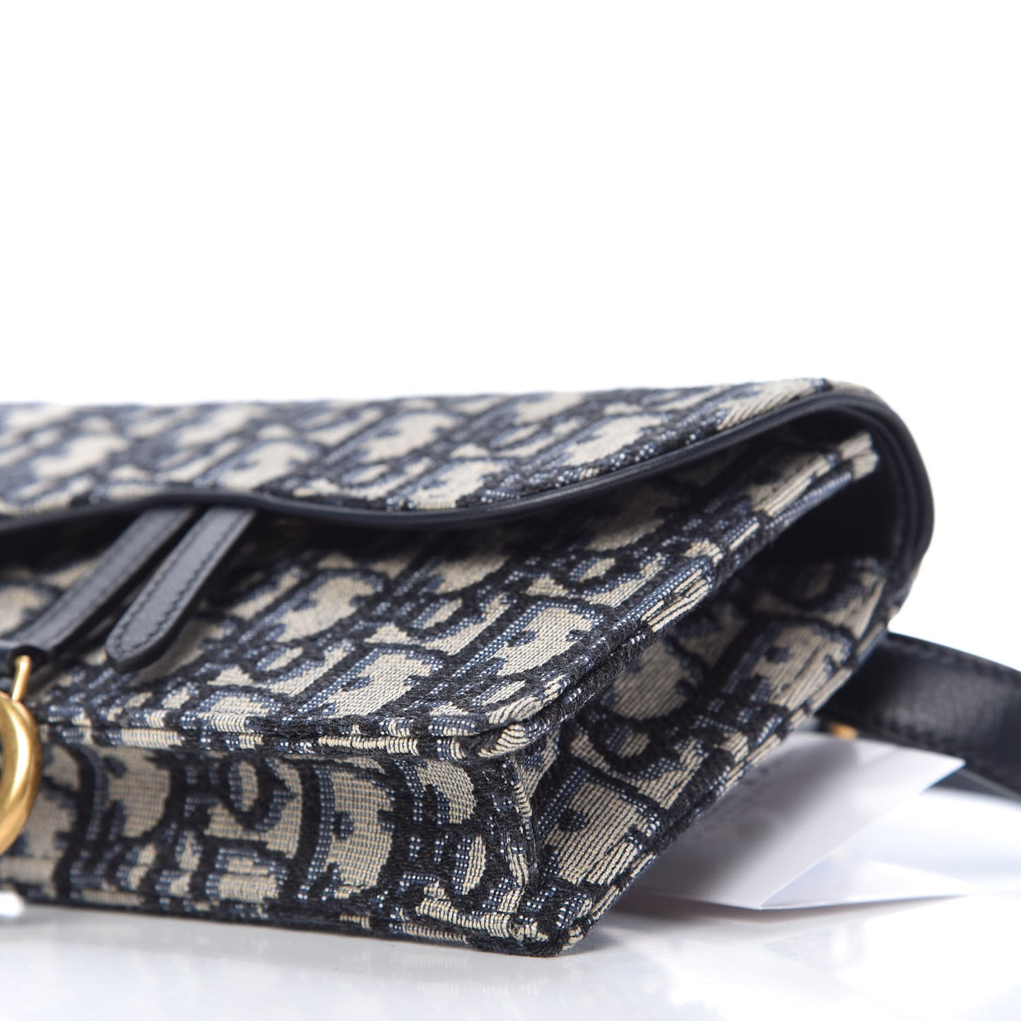 Oblique Saddle Belt Bag Blue