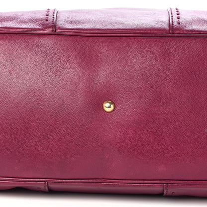 Saint Laurent Calfskin Oversized Muse Black Cherry 16 of 18
