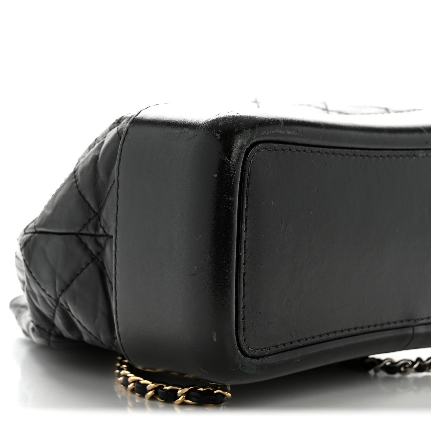 Chanel Aged Calfskin Quilted Small Gabrielle Backpack Black 9 of 12