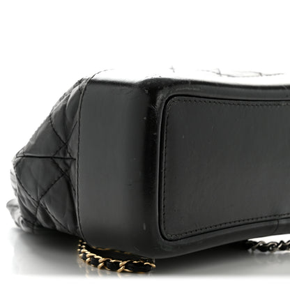 Chanel Aged Calfskin Quilted Small Gabrielle Backpack Black 9 of 12