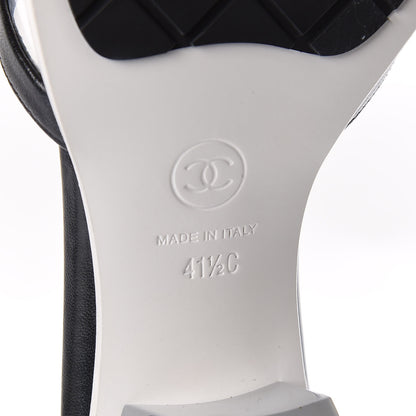 Chanel PVC Lambskin Logo Mules 41.5 Black 9 of 11