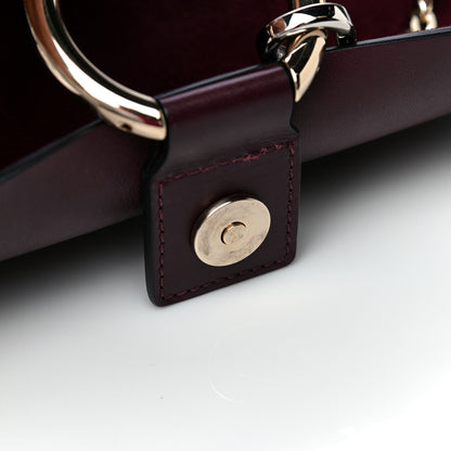 Chloe Calfskin Suede Medium Faye Shoulder Bag Intense Violine 19 of 21