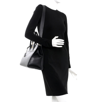 Prada Saffiano City Calfskin Paradigme Bag Black 2 of 9