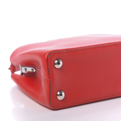 Louis Vuitton Taurillon Capucines BB Rubis 6 of 9