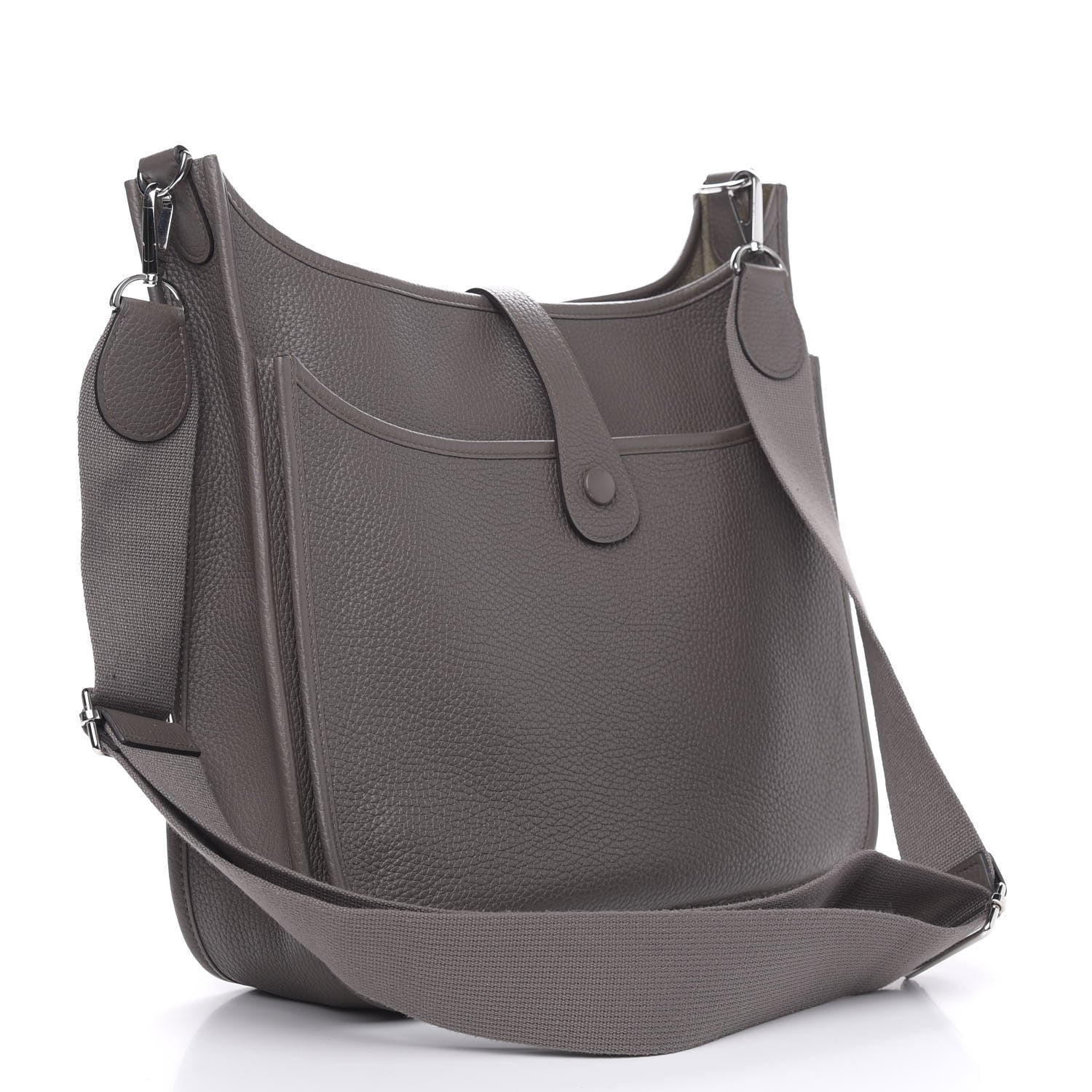 Hermes Taurillon Clemence Evelyne III GM Etain 3 of 10