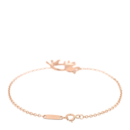 Tiffany 18K Rose Gold Diamond Save the Wild Elephant Bracelet 2 of 4