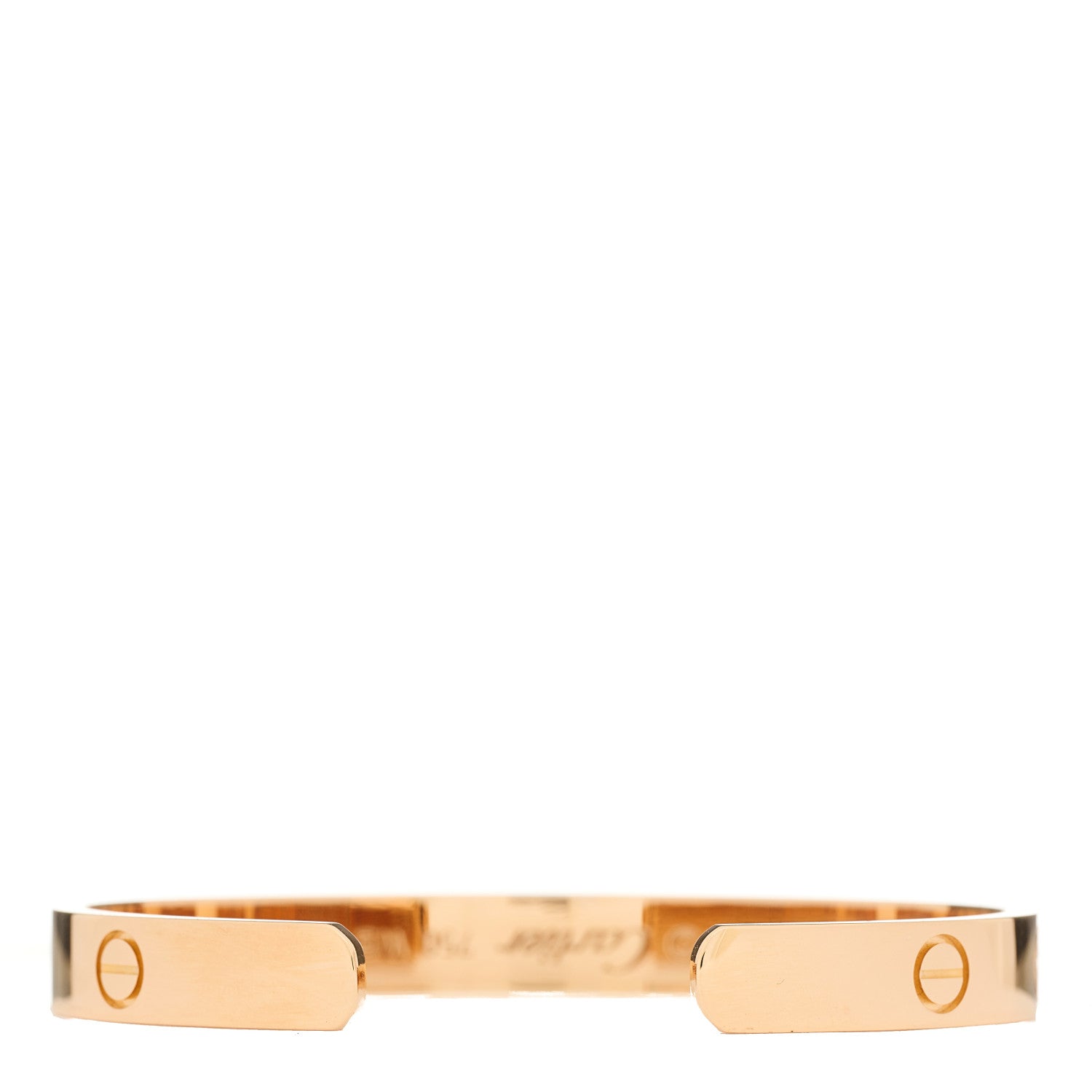 Cartier 18K Pink Gold LOVE Cuff Bracelet 16 2 of 3