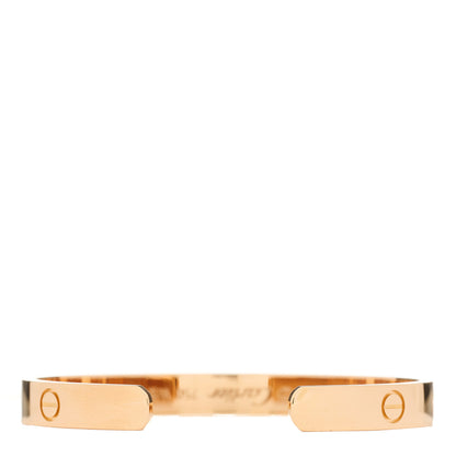 Cartier 18K Pink Gold LOVE Cuff Bracelet 16 2 of 3