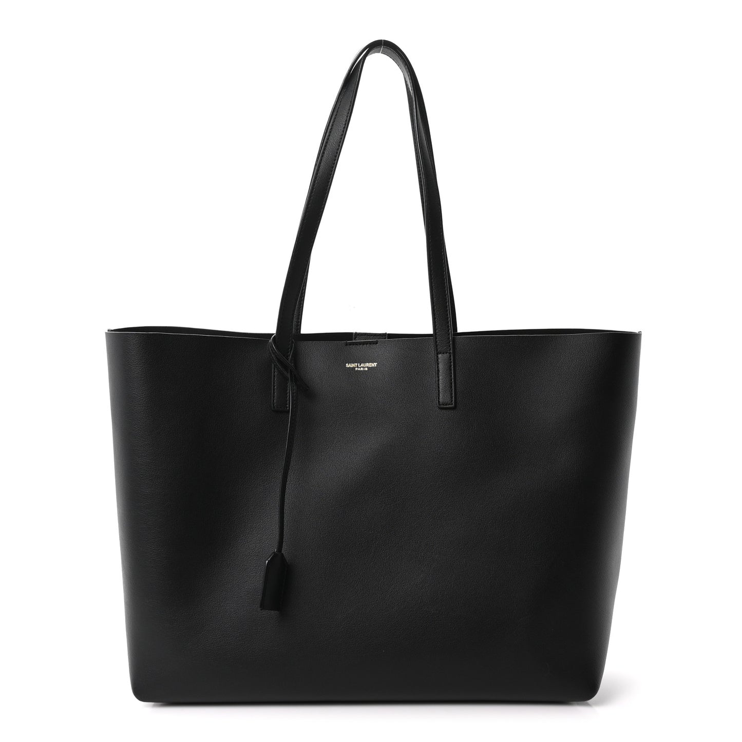 Calfskin Large Shopping Tote Black