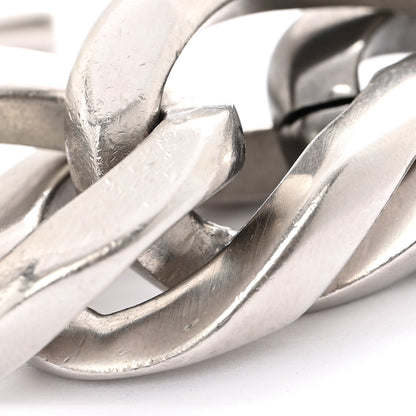 Chanel Metal Chain Link CC Bracelet Silver Ruthenium 4 of 5