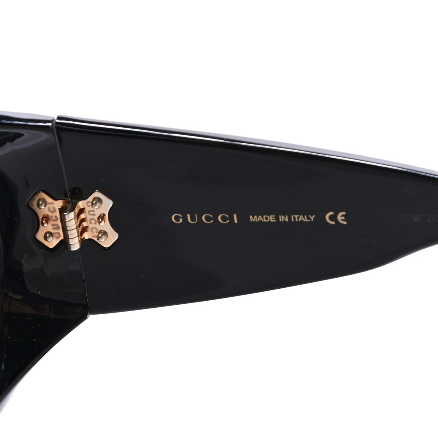 Acetate Round Sunglasses GG0779S Black