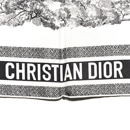 Christian Dior Silk Toile De Jouy Scarf Blue Marine 2 of 3