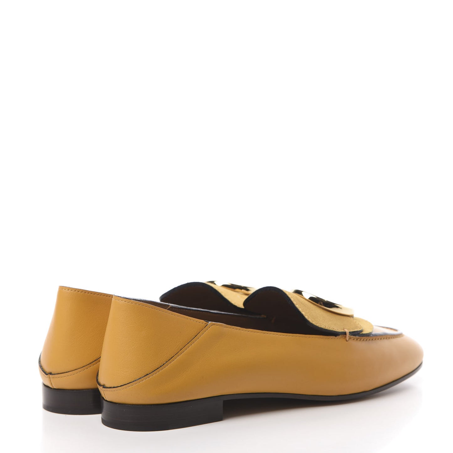 Semi Shiny Calfskin Suede C Loafer 37 Yellow