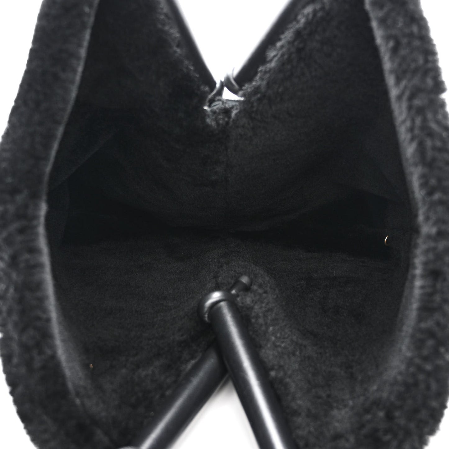 Shearling Reversible Tote Black
