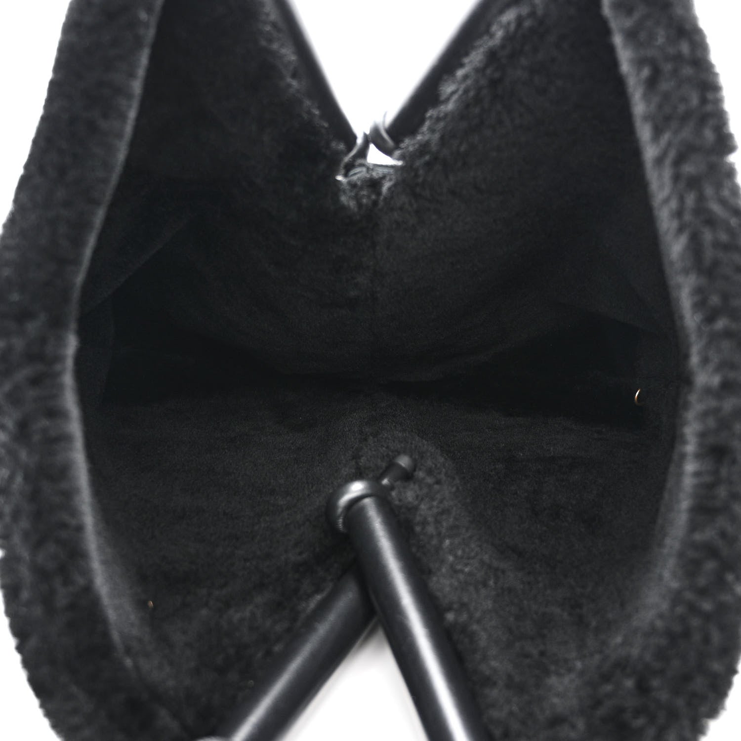 Bottega Veneta Shearling Reversible Tote Black 6 of 18