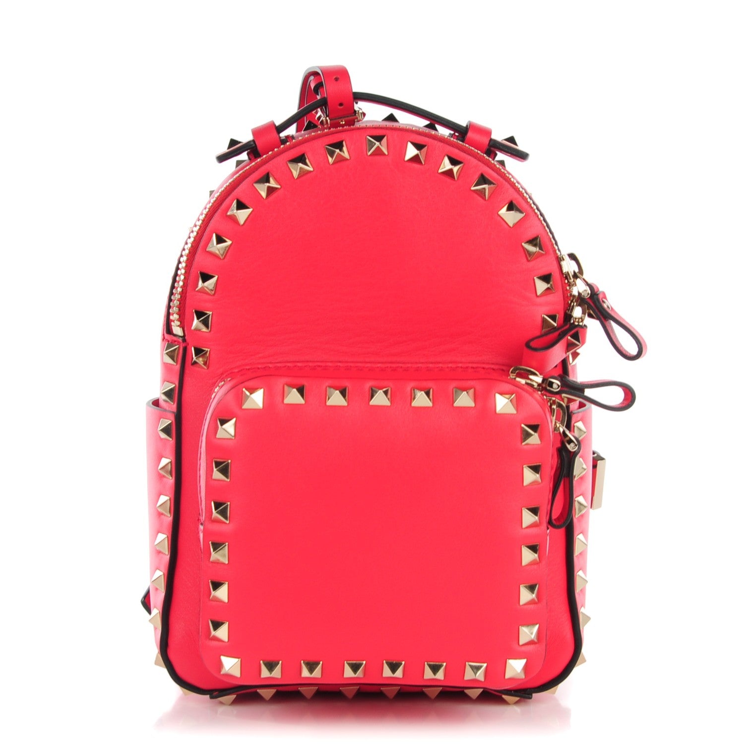 Valentino Garavani Calfskin Mini Rockstud Backpack Deep Fuxia 1 of 7