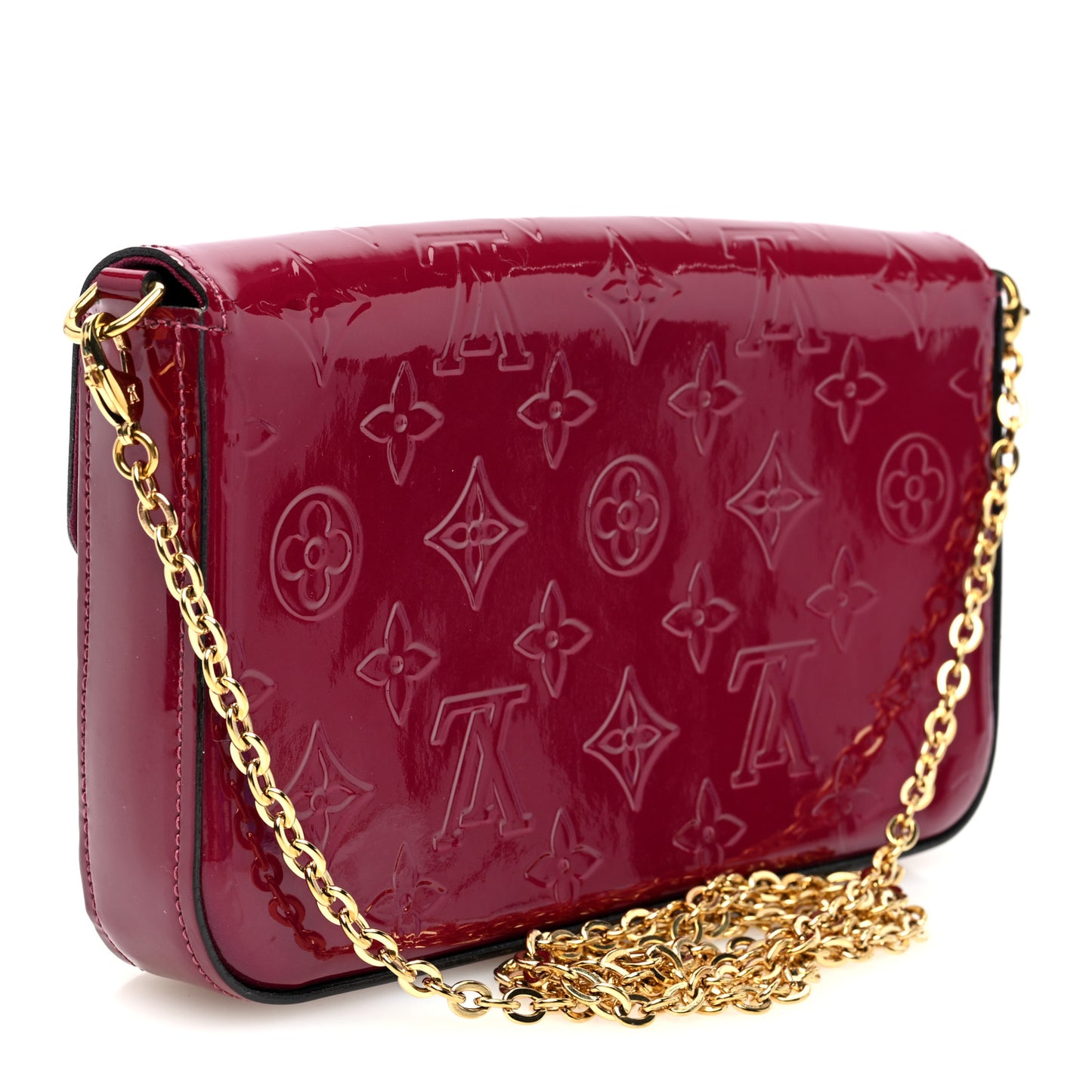 Vernis Felicie Chain Wallet Magenta