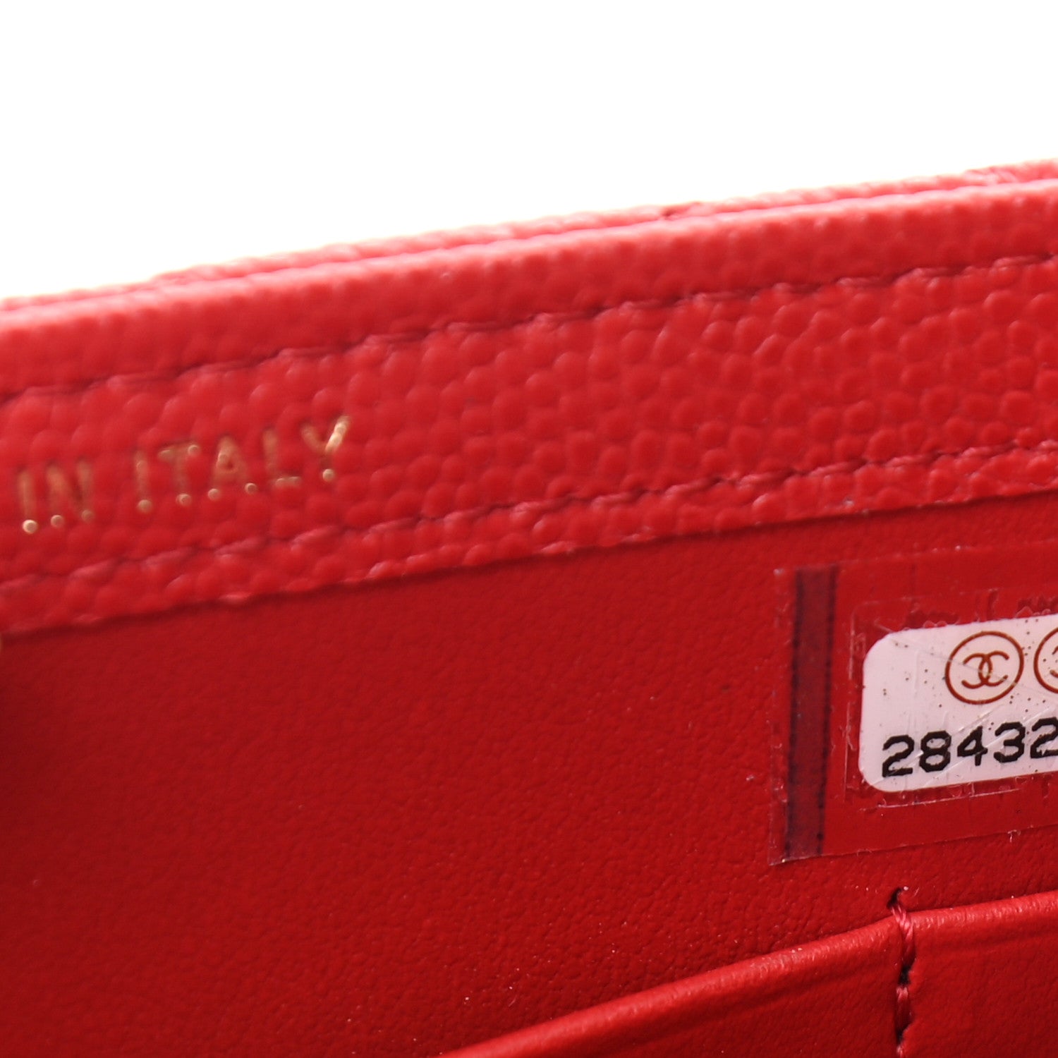 Chanel Caviar Quilted Classic Phone Holder Red 8 of 13