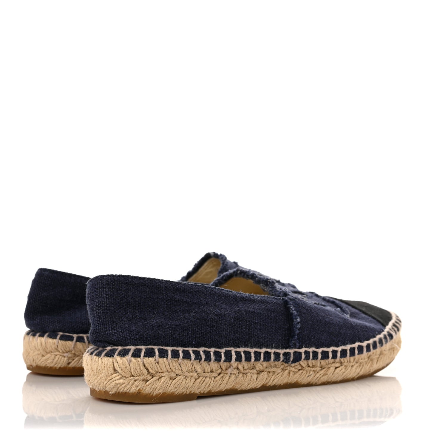 Denim Toile CC Espadrilles 39 Navy Black