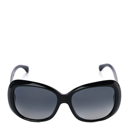 Chanel Acetate Polarized CC Camellia Sunglasses 5248 Black 4 of 7