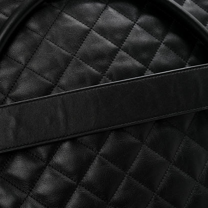 Saint Laurent Calfskin Quilted ES Giant Travel Bag Black 9 of 13