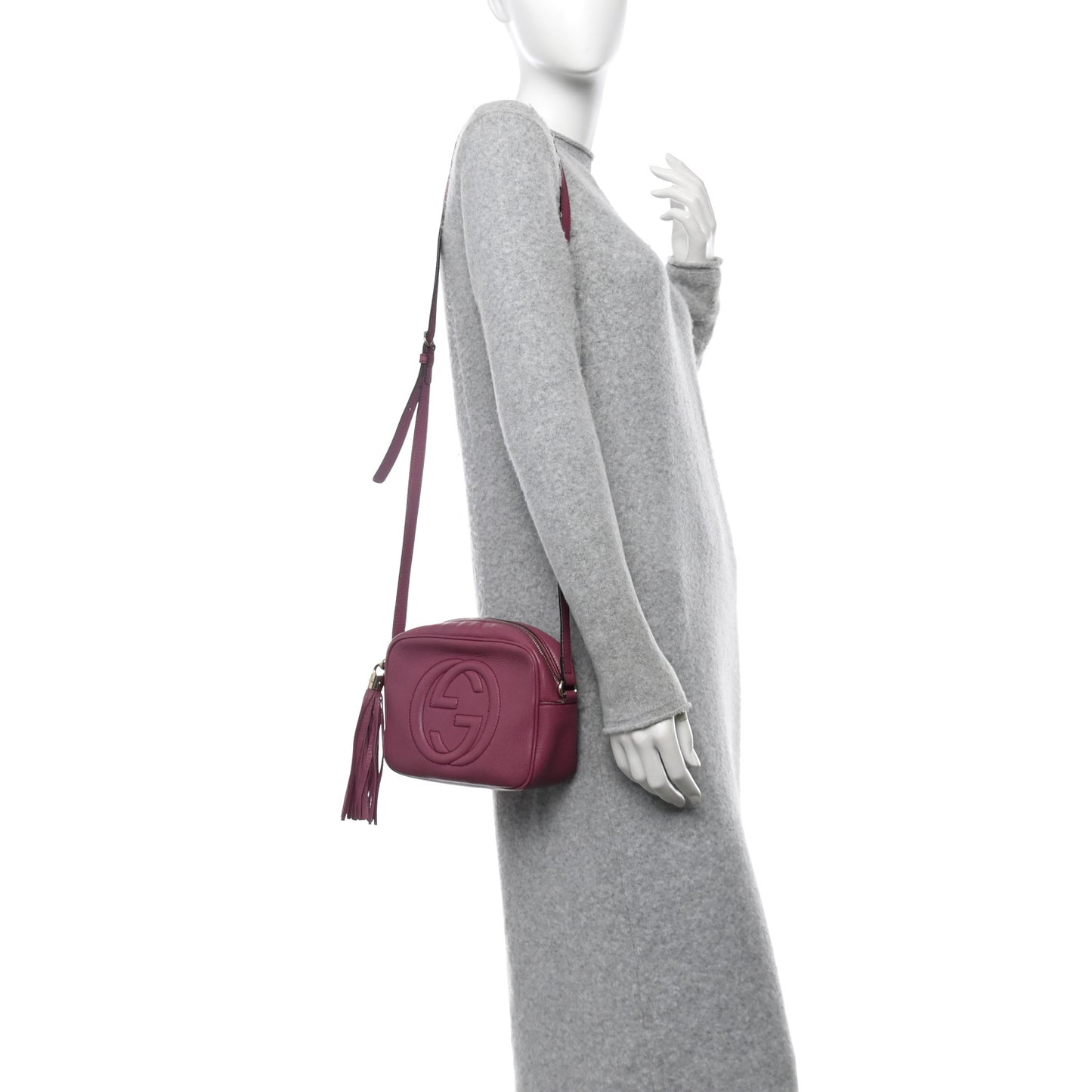 Pebbled Calfskin Small Soho Disco Bag Peonia Flower
