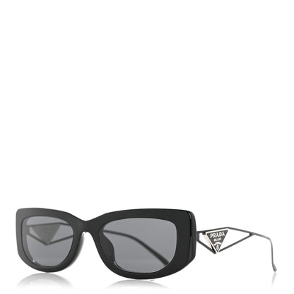 Prada Acetate Sunglasses SPR 14Y Black Slate Gray 1 of 9