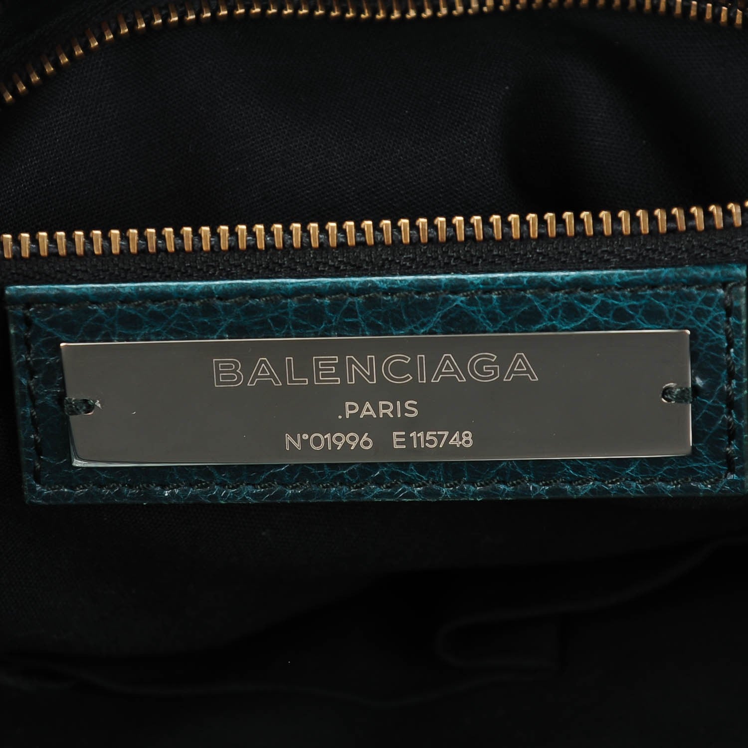 Balenciaga Agneau Classic Hardware City Vert Pinede 6 of 7