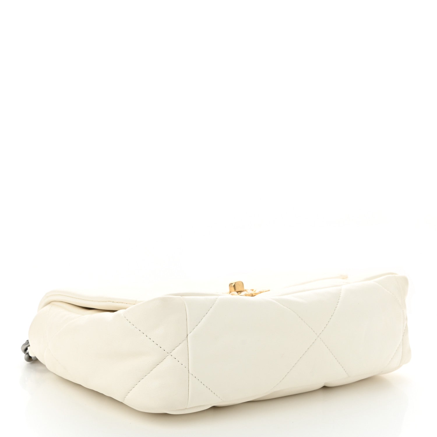 Chanel Lambskin Quilted Medium Chanel 19 Flap White 4 of 11