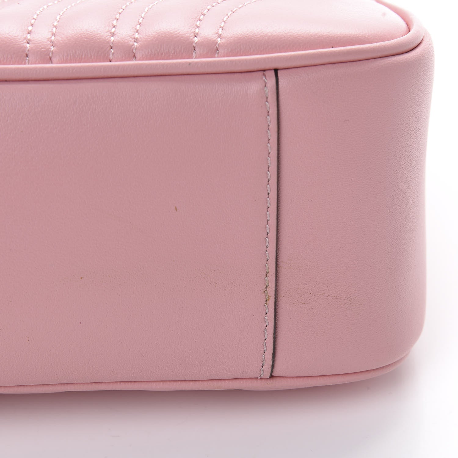 Gucci Calfskin Matelasse Small GG Marmont Shoulder Bag Wild Rose 11 of 12
