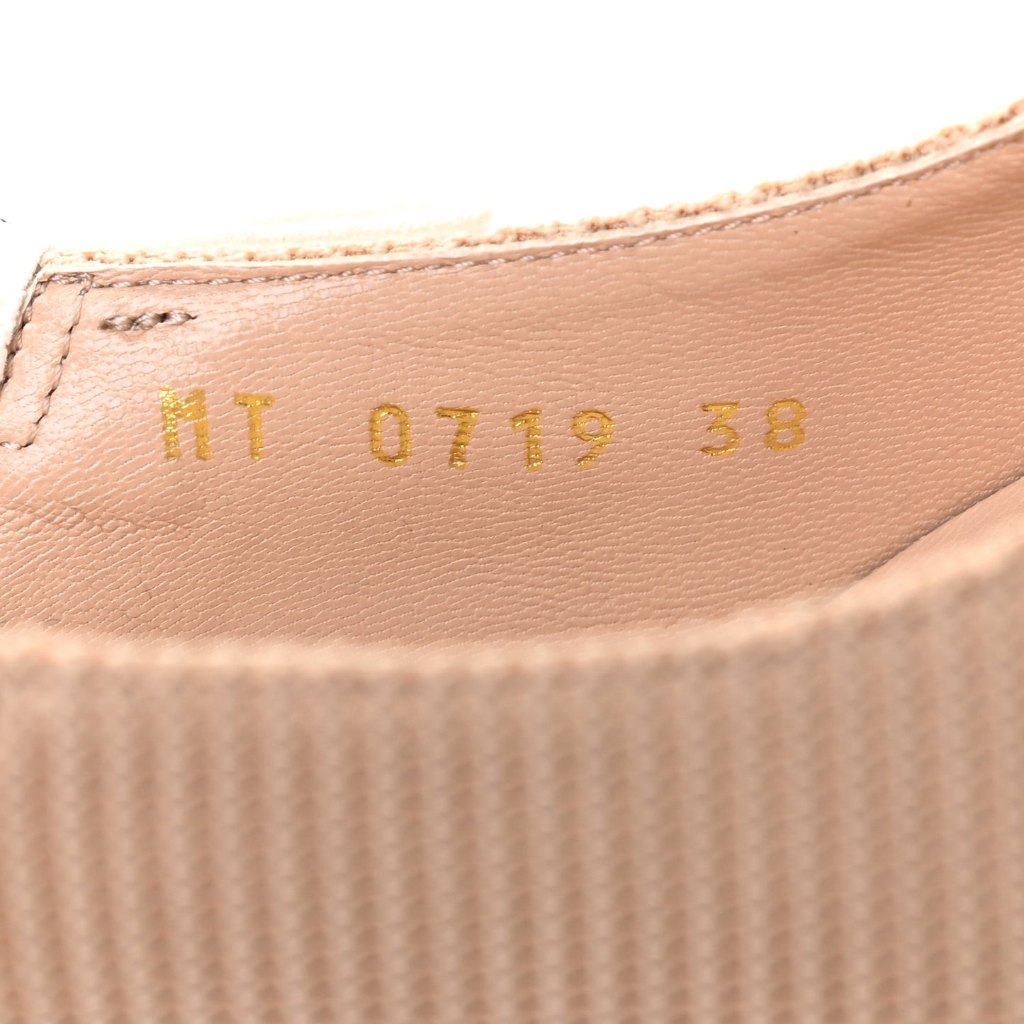 Technical Canvas Ribbon J Adior Slingback 65mm Pumps 38 Powder Nude