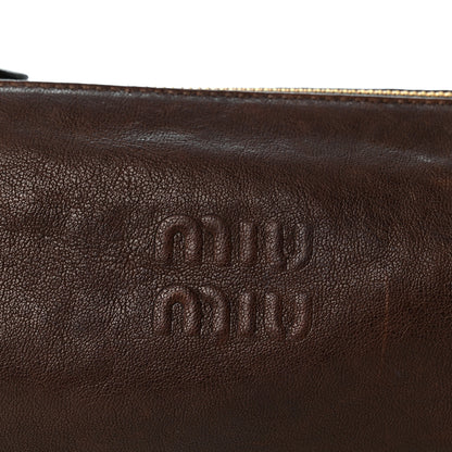 Miu Miu Nappa Aviator Mini Pouch Briarwood 8 of 12