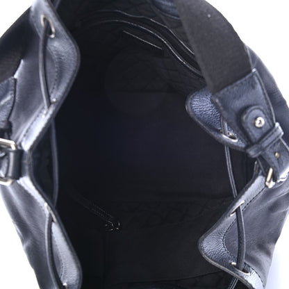Chanel Satin Caviar CC Drawstring Bucket Bag Black 4 of 4