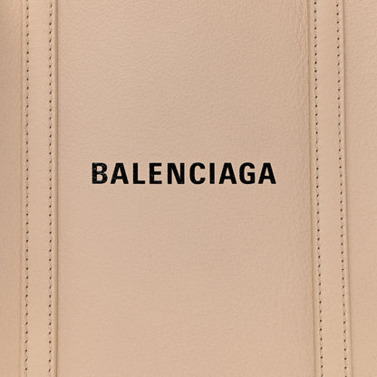 Balenciaga Smooth Calfskin Logo XXS Everyday Tote Light Beige Black 7 of 10
