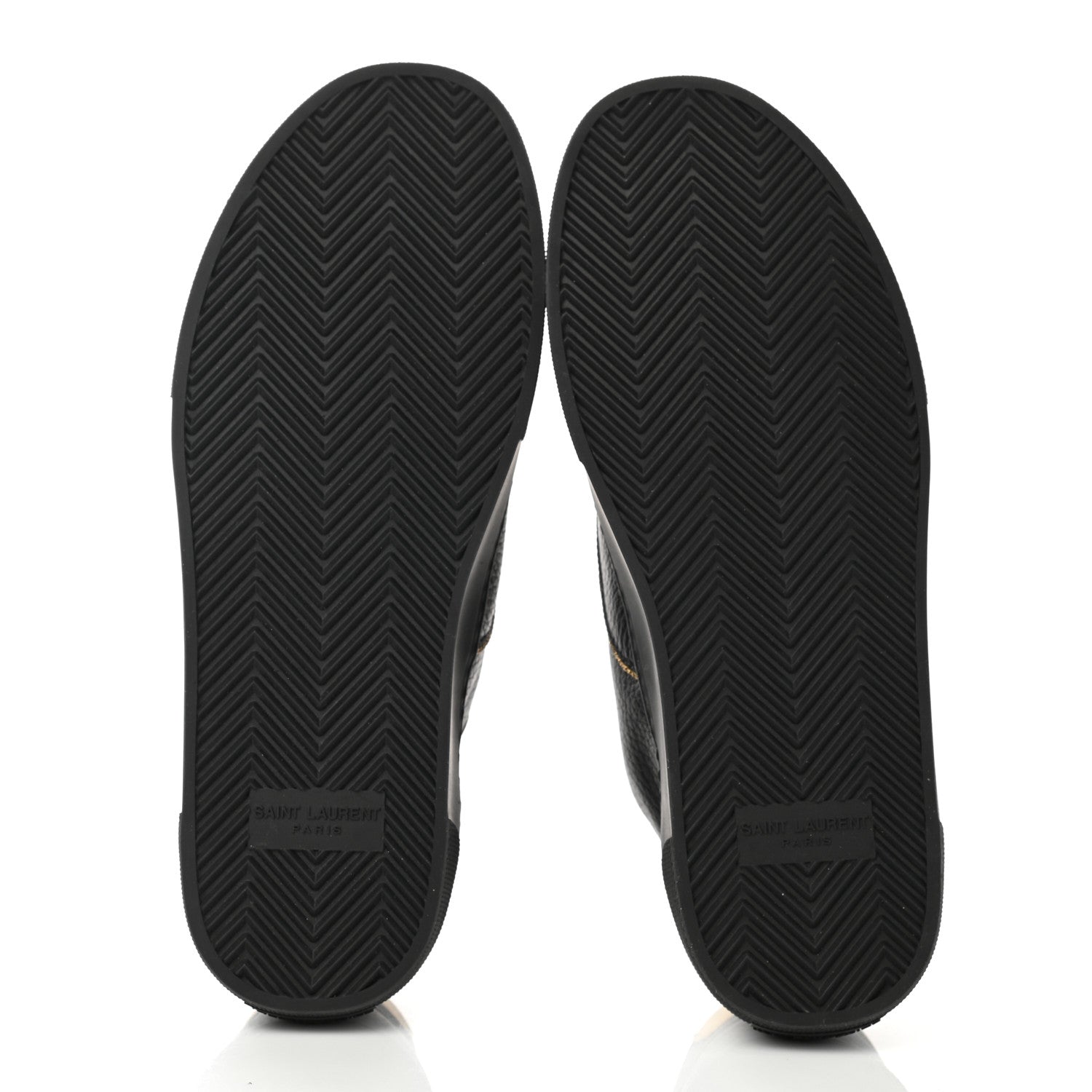 Saint Laurent Nappa Venice Sneakers 37.5 Black Gold 5 of 9