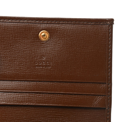 Gucci GG Supreme Monogram Horsebit 1955 Card Case Wallet Beige Ebony Brown Sugar 6 of 7