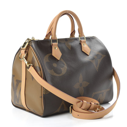 Louis Vuitton Reverse Monogram Giant Speedy Bandouliere 30 3 of 10