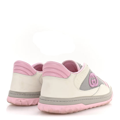 Gucci Dali Soft Calfskin Womens Mac80 Sneakers 37 Off White Grey Sky Light Rose 5 of 8