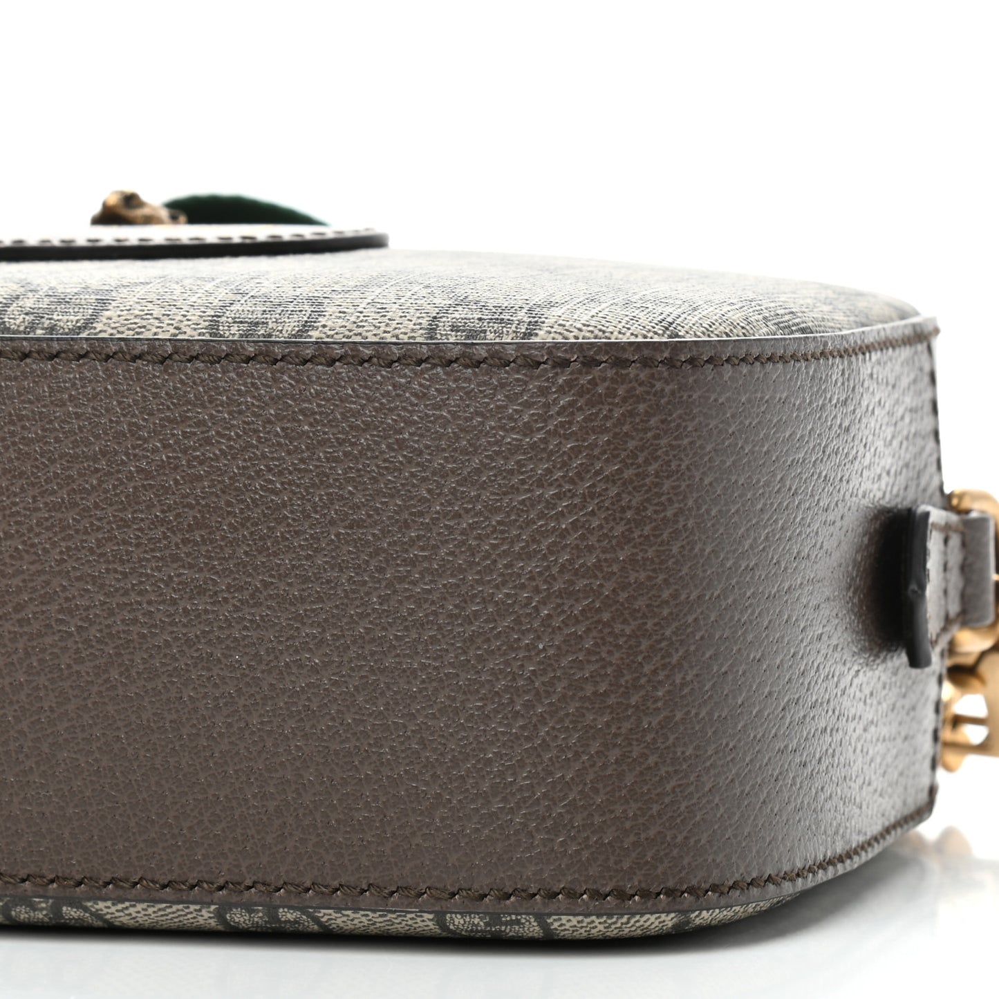 GG Supreme Monogram Web Neo Vintage Shoulder Bag Beige New Acero Crop