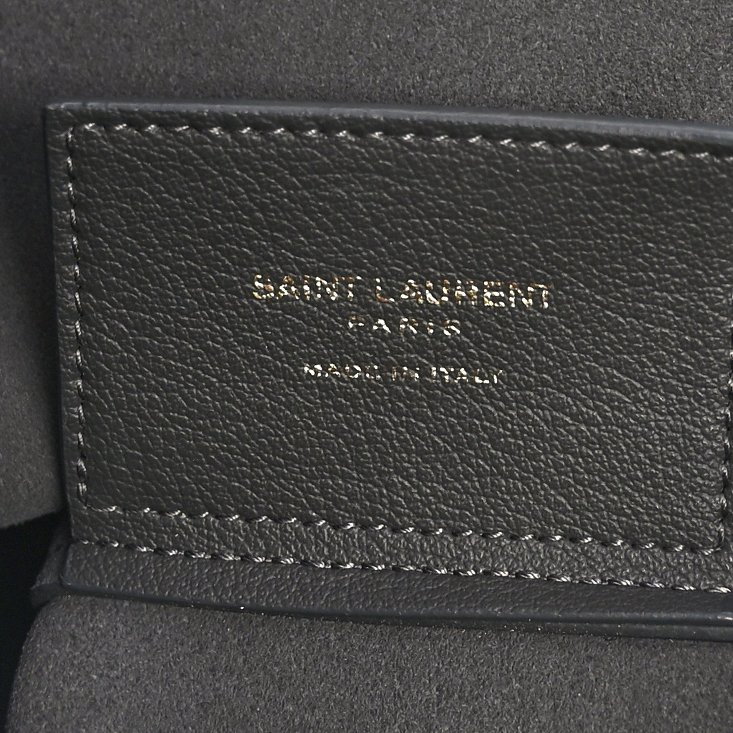 Saint Laurent Calfskin Toy Shopping Tote Earth Grey 6 of 9