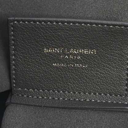 Saint Laurent Calfskin Toy Shopping Tote Earth Grey 6 of 9