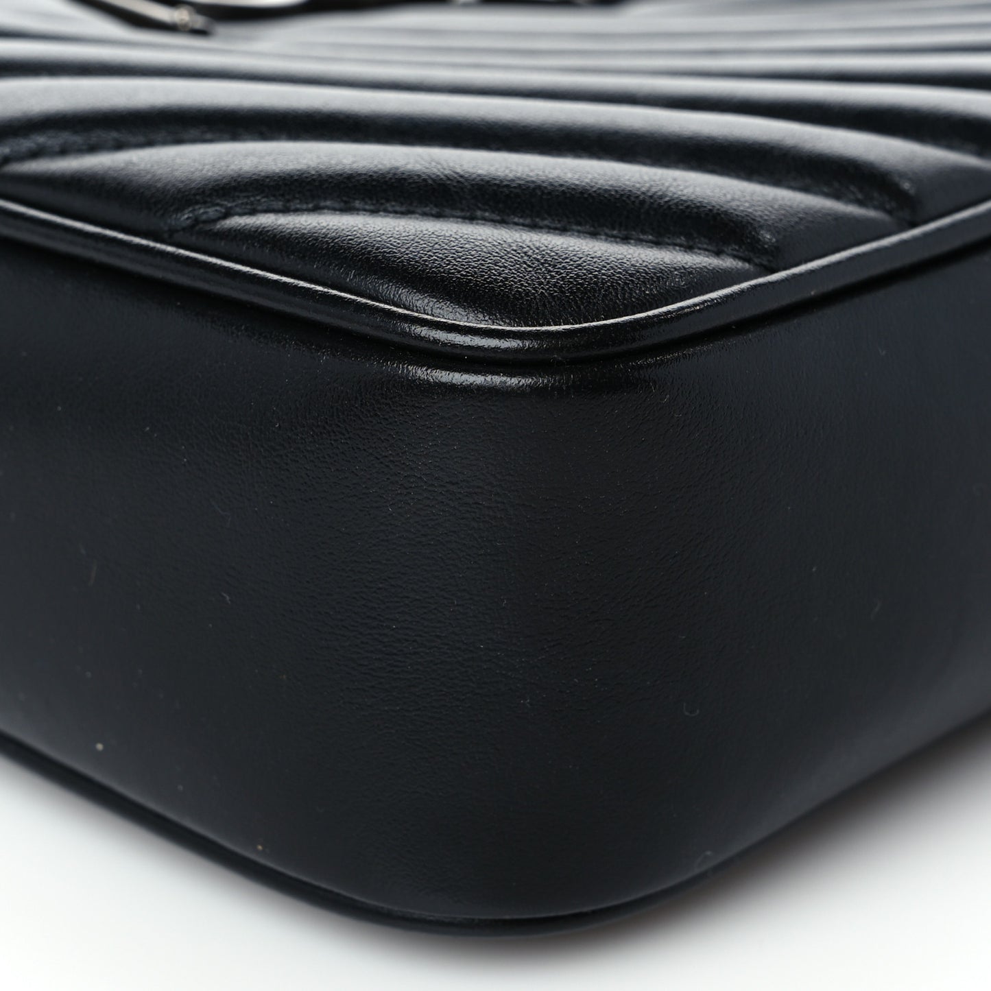 Calfskin Matelasse Monogram Lou Camera Bag Black