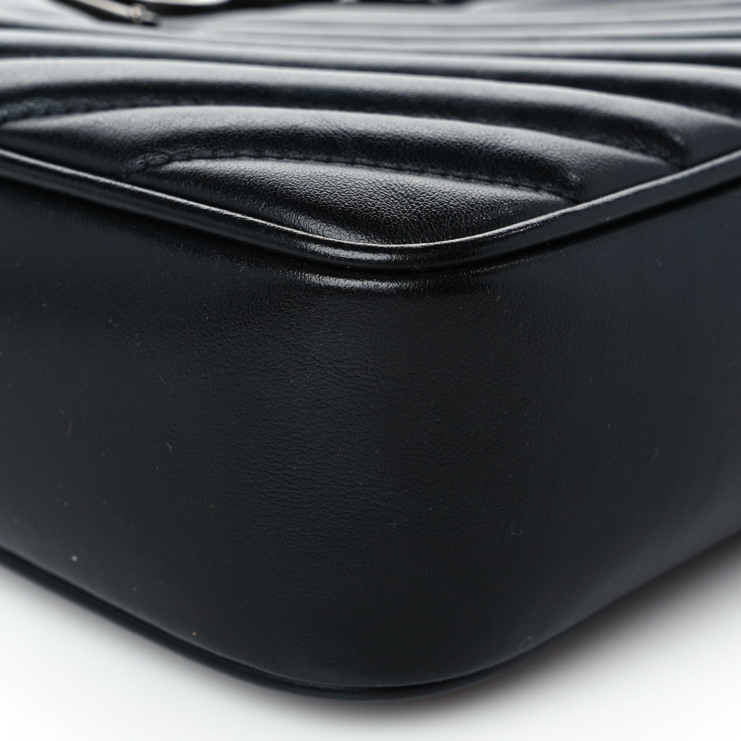 Saint Laurent Calfskin Matelasse Monogram Lou Camera Bag Black 9 of 9