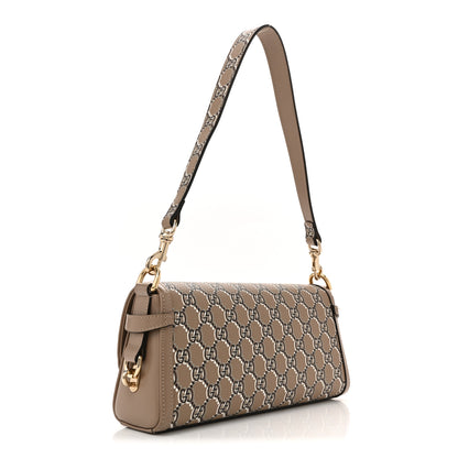 Gucci GG Shadow Monogram Small Luce Shoulder Bag Beige Beige 3 of 11