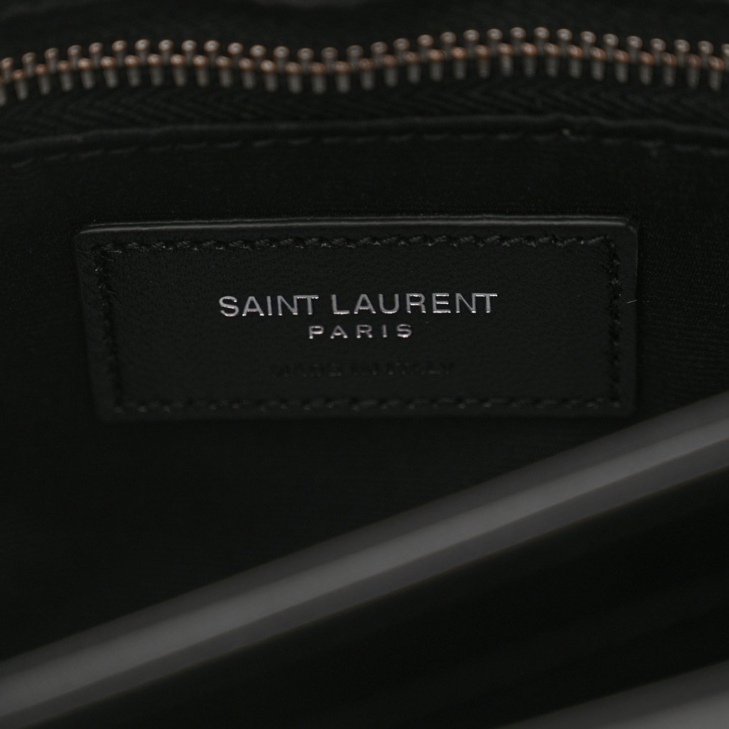 Calfskin Y Quilted Monogram Toy Loulou Crossbody Bag Black