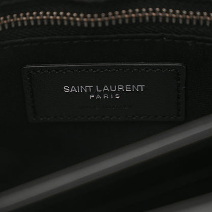 Saint Laurent Calfskin Y Quilted Monogram Toy Loulou Crossbody Bag Black 6 of 10