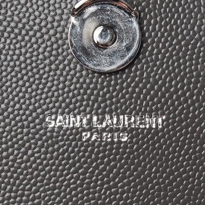 Saint Laurent Grain De Poudre Large Classic Monogram Kate Satchel Earth 8 of 10