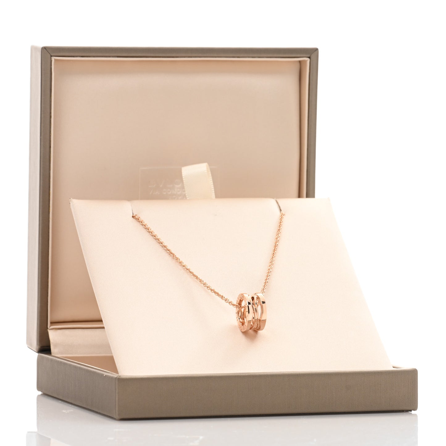 18K Rose Gold B.Zero1 Open Legends Pendant Necklace